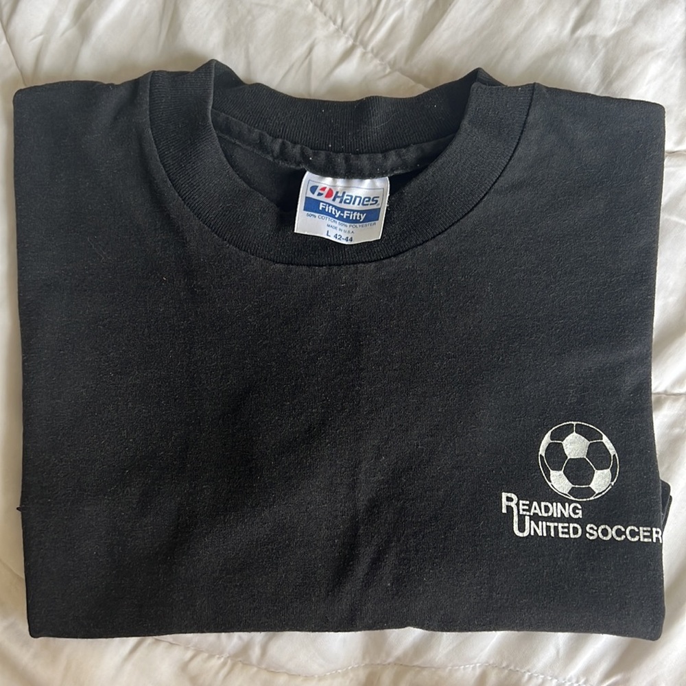 Vintage Reading United Soccer Single Stitch Hanes Tshirt